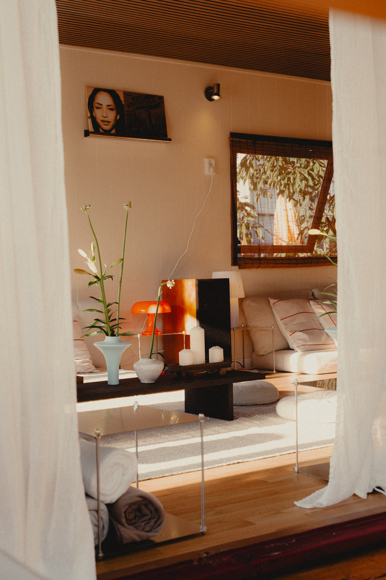 The SOKI lounge in warm afternoon light